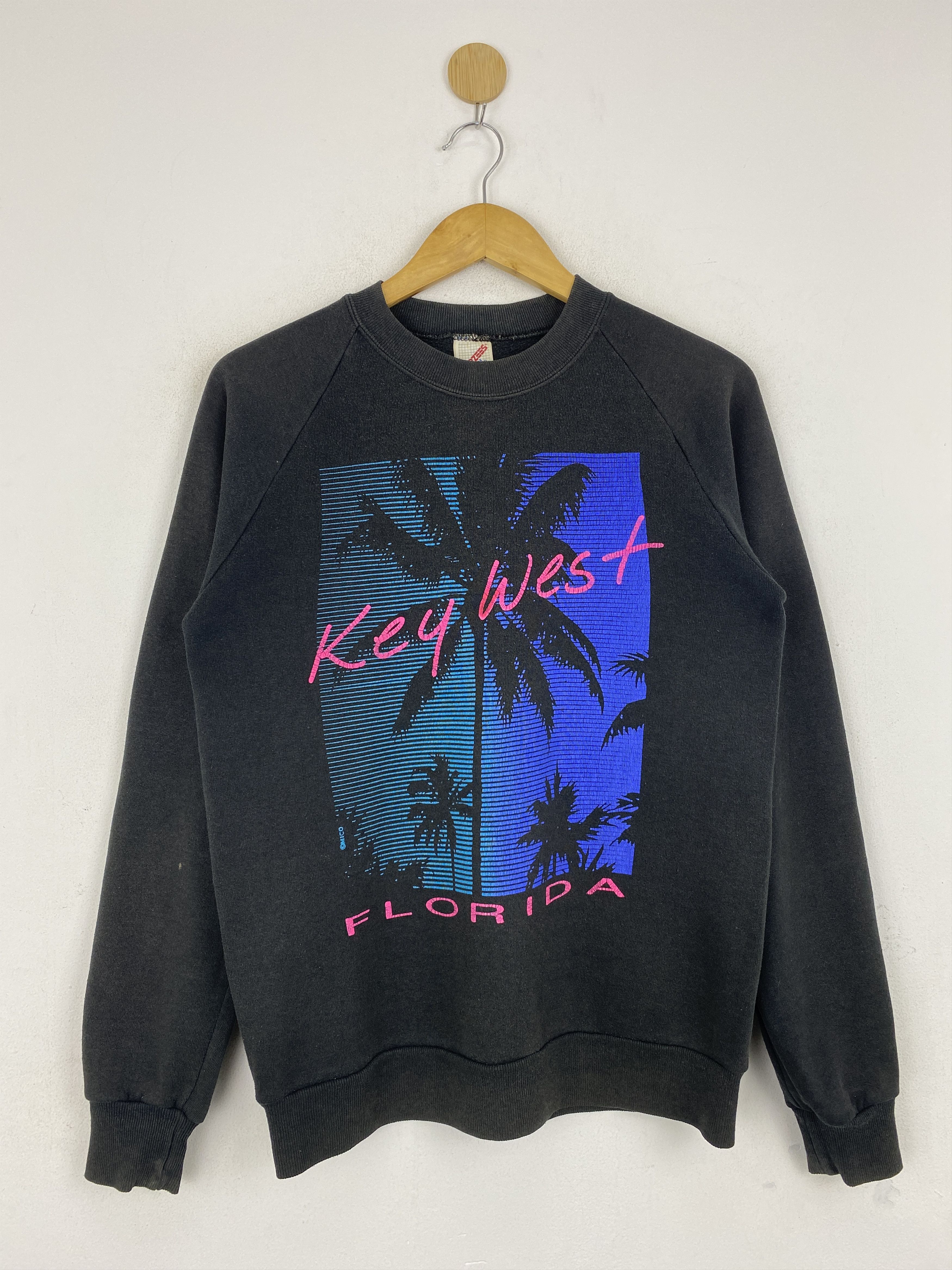 Jerzees × Vintage Vintage 90s Key West Florida USA Jumper SweatShirt TA0597 Size US M / EU 48-50 / 2 - 1 Thumbnail