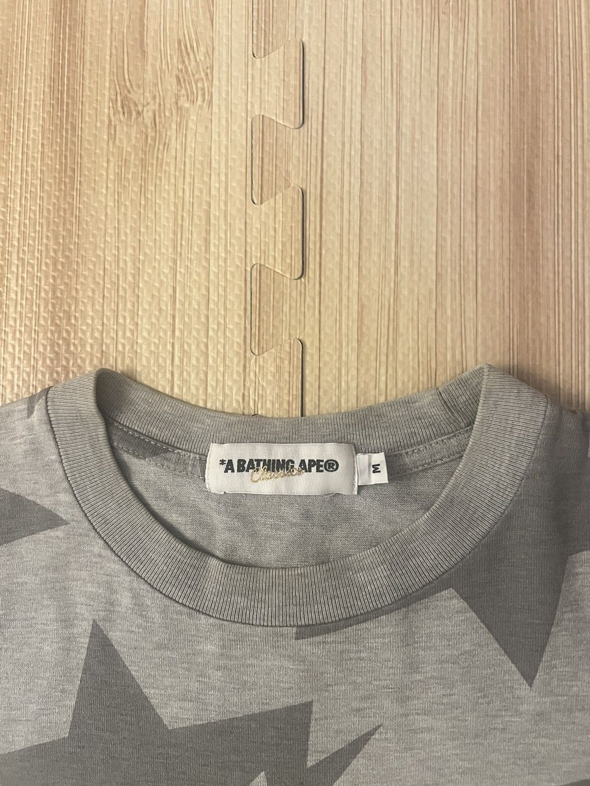 Bape 2008 Bape Bapesta shirt grey m Size US M / EU 48-50 / 2 - 3 Thumbnail