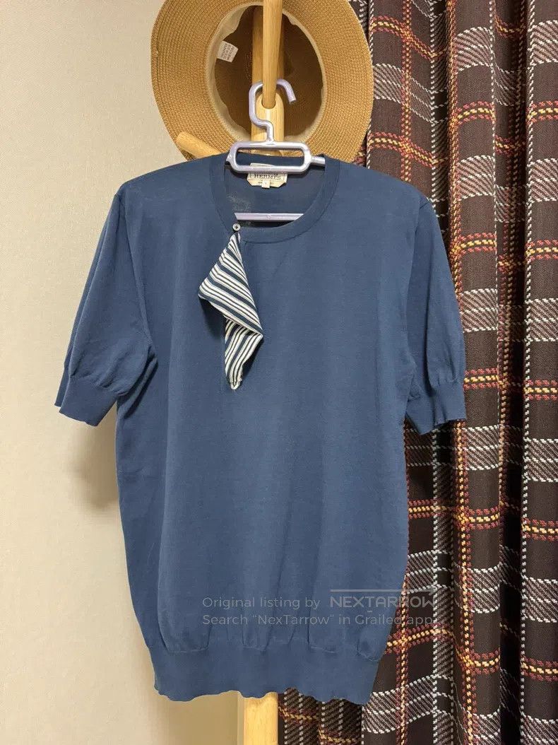 Hermes Hermes Short Sleeve, Limited Edition, Unique Collar Design Size US L / EU 52-54 / 3 - 1 Thumbnail