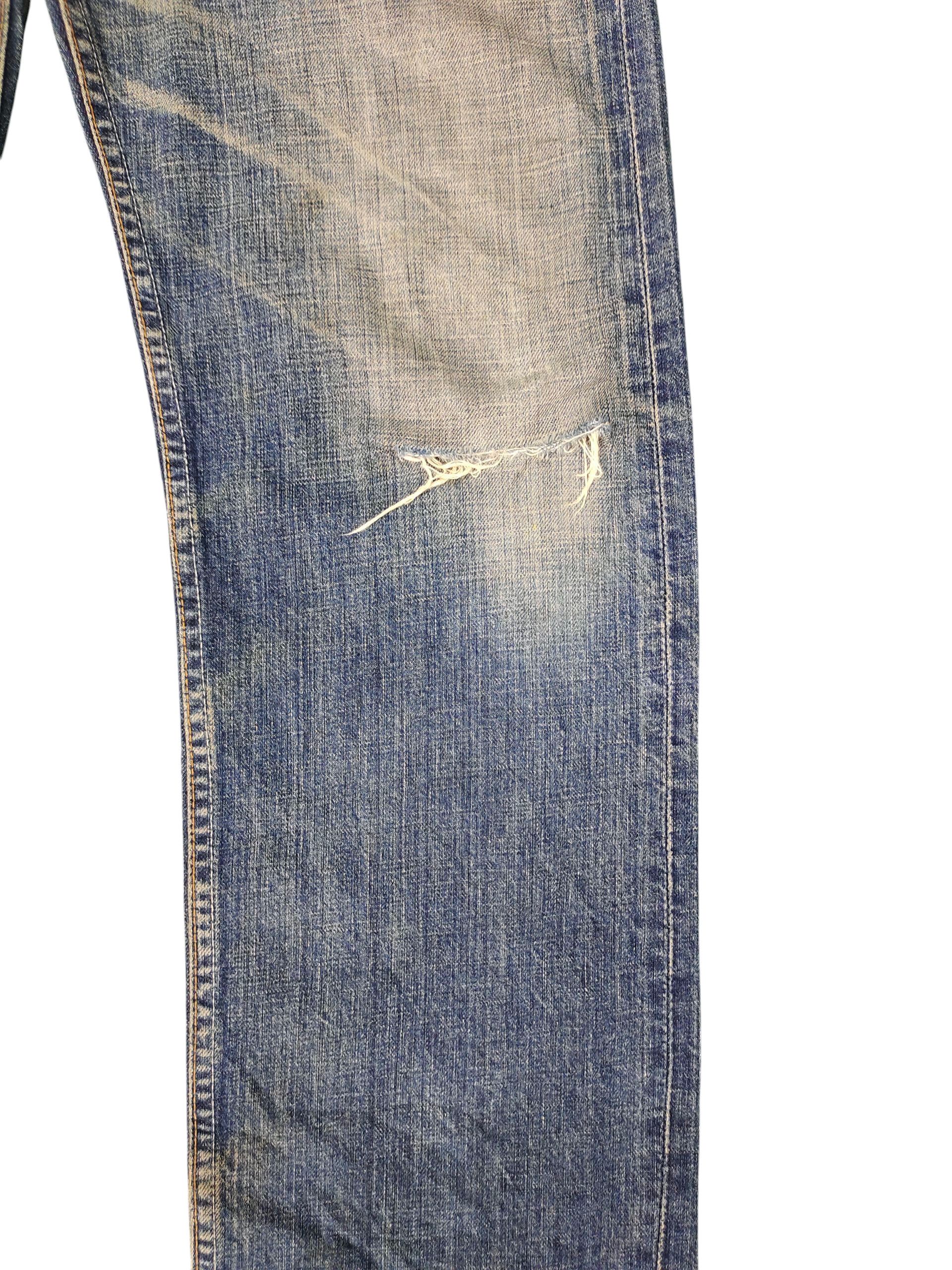 Levi's Vintage Levis 501 Clawmark Distress Faded Denim Jeans Size US 32 / EU 48 - 3 Thumbnail