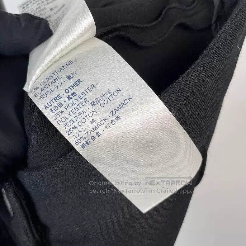 Louis Vuitton Louis Vuitton Black patchwork leather breasted wool slacks Size US 36 / EU 52 - 9 Thumbnail