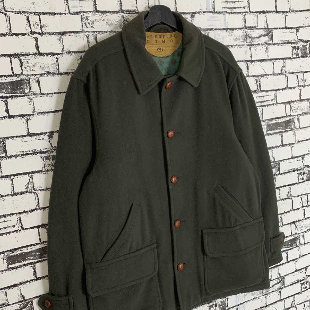 Designer × Valentino × Vintage Vintage Valentino Uomo Wool Coat Jacket Men Size 48 Size 48S - 3 Thumbnail