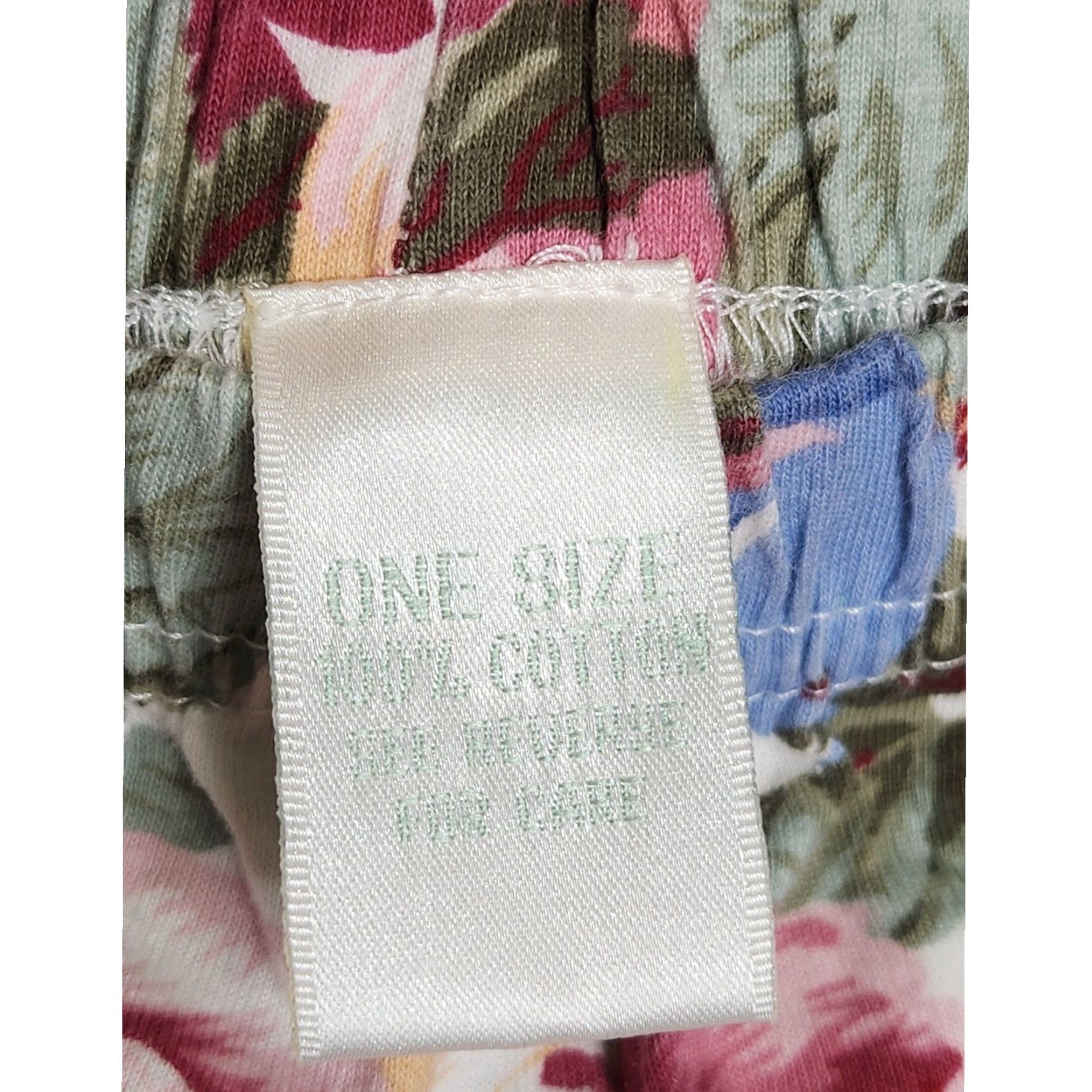 Vintage VINTAGE Floral Stretch Elastic Pants Sweats Bottoms One Size Women Size 42" / US 20 - 4 Thumbnail