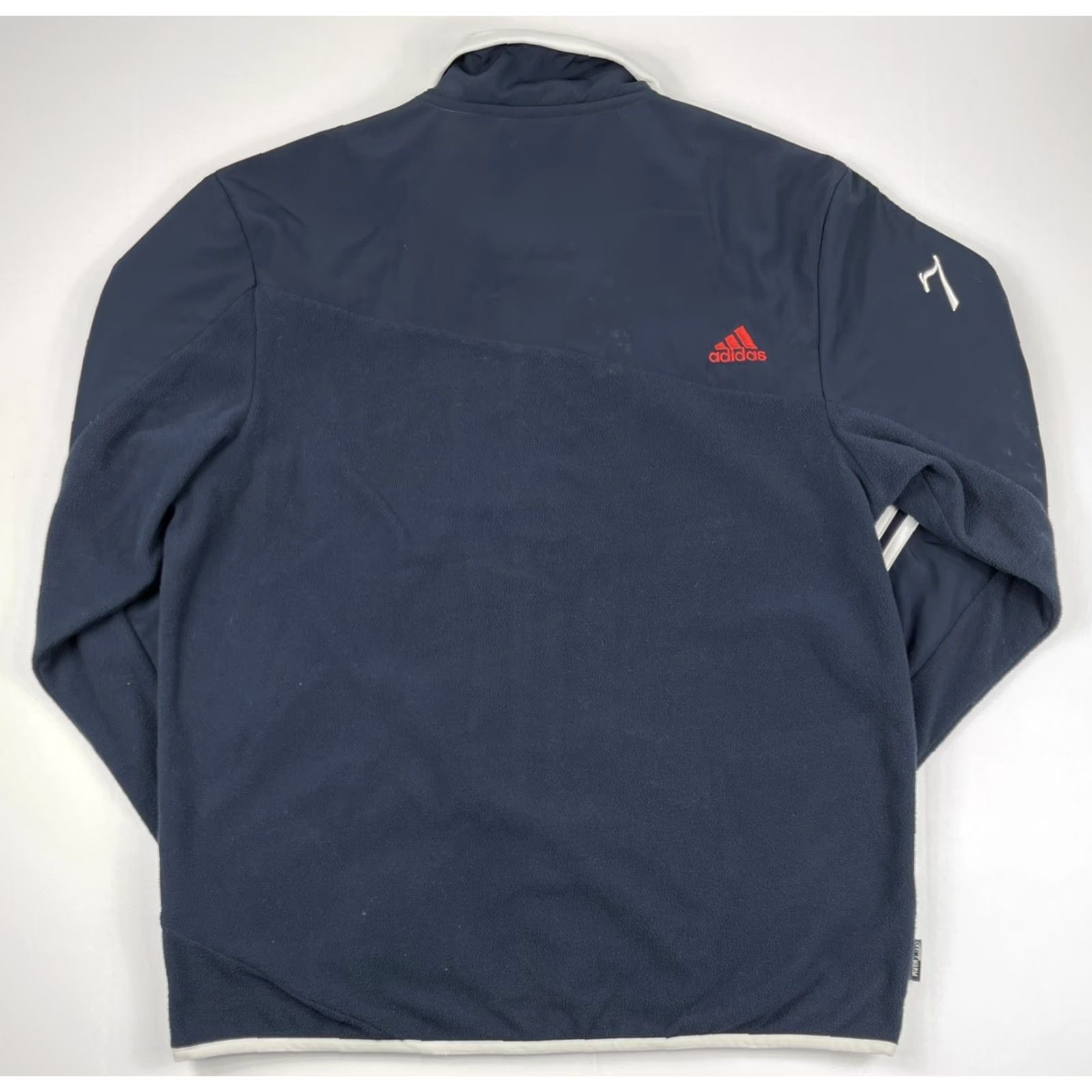 Adidas Adidas Mens Windbreaker Jacket Zip Full Hoodie Striped Blue M Size US M / EU 48-50 / 2 - 3 Thumbnail