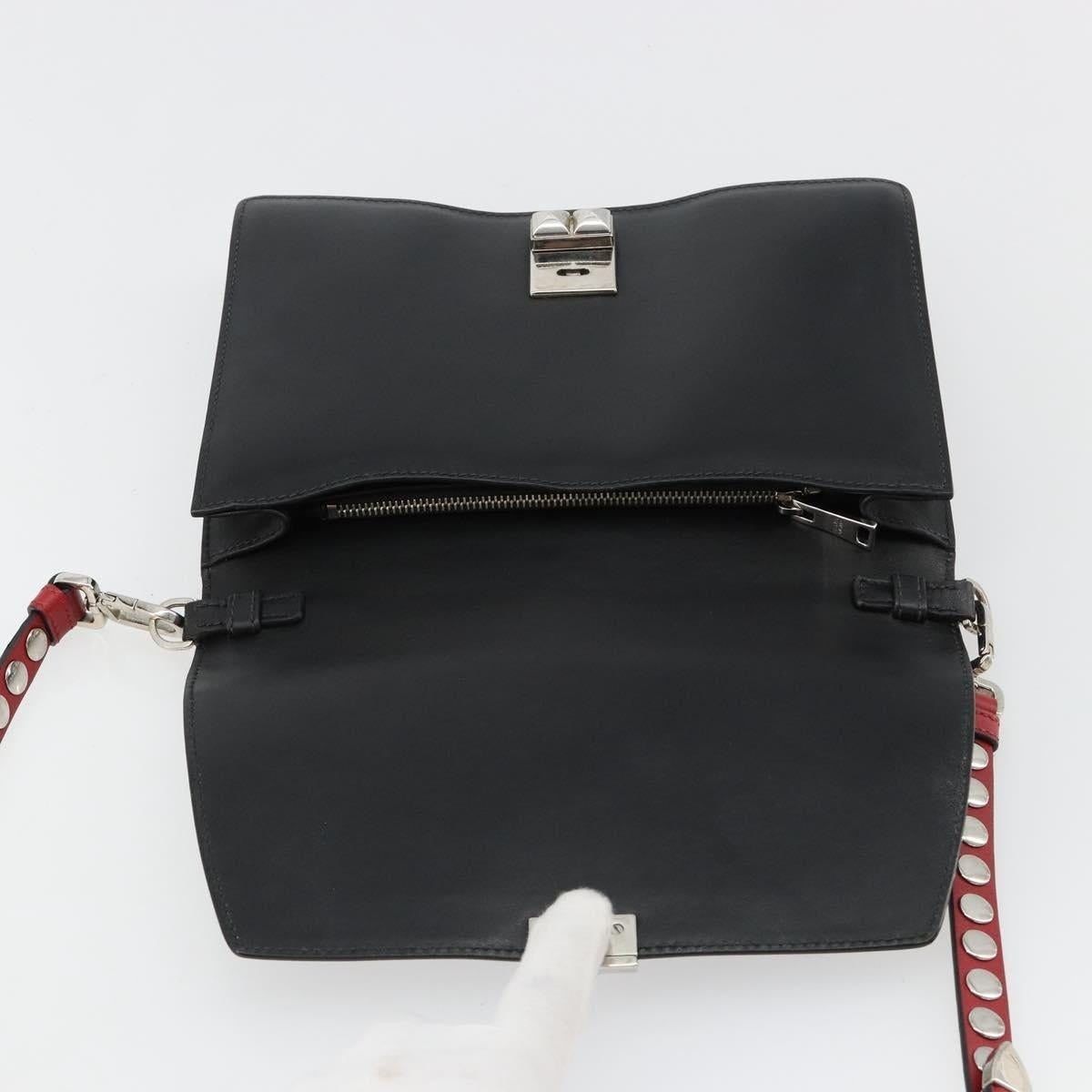 Prada Prada Leather Electra Studs Shoulder Bag Black Size ONE SIZE - 7 Thumbnail