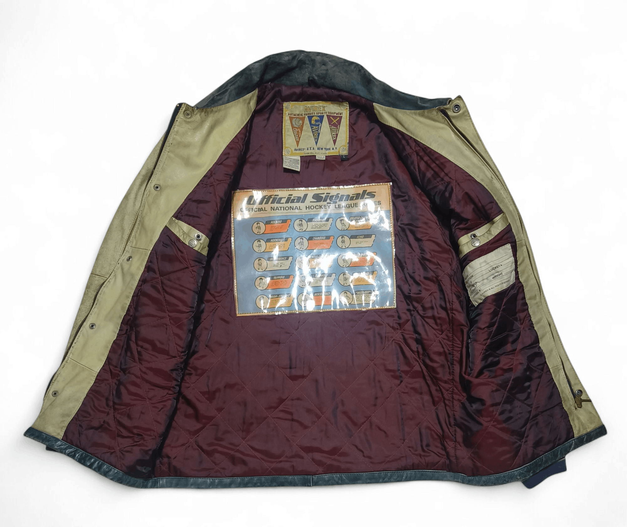 Avirex SUPER RARE! Vintage AVIREX Hip Hop Rap Iconic Leather Jacket Size US L / EU 52-54 / 3 - 3 Thumbnail