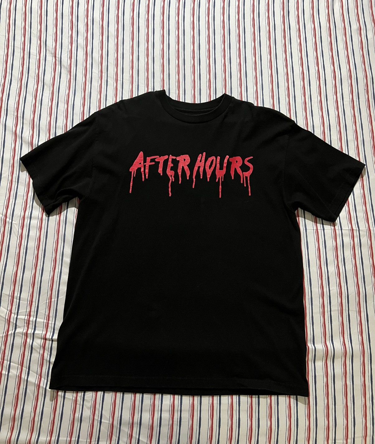 The Weeknd × Vlone Vlone The Weeknd After Hours Blood Drip TShirt Black Tee XL Size US XL / EU 56 / 4 - 1 Thumbnail