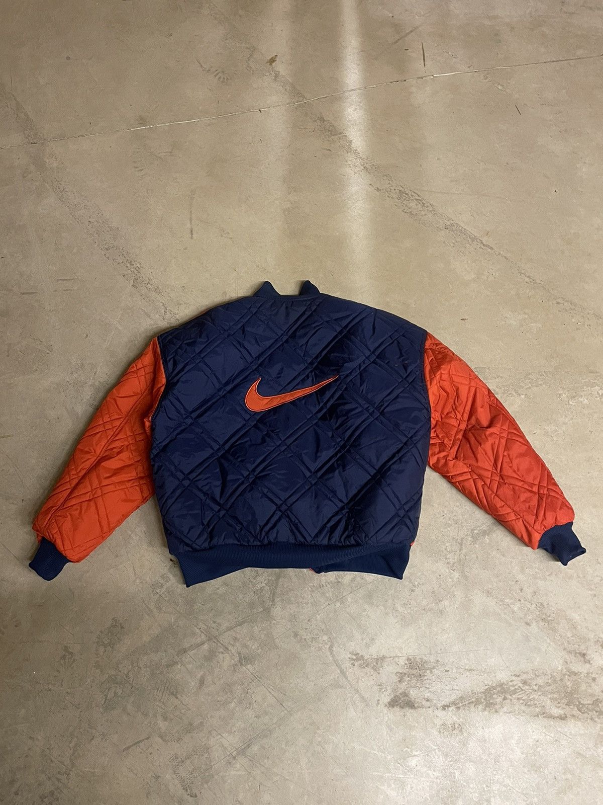 Nike Vintage 90’s NIKE REVERSIBLE Bomber Jacket Size US L / EU 52-54 / 3 - 9 Thumbnail