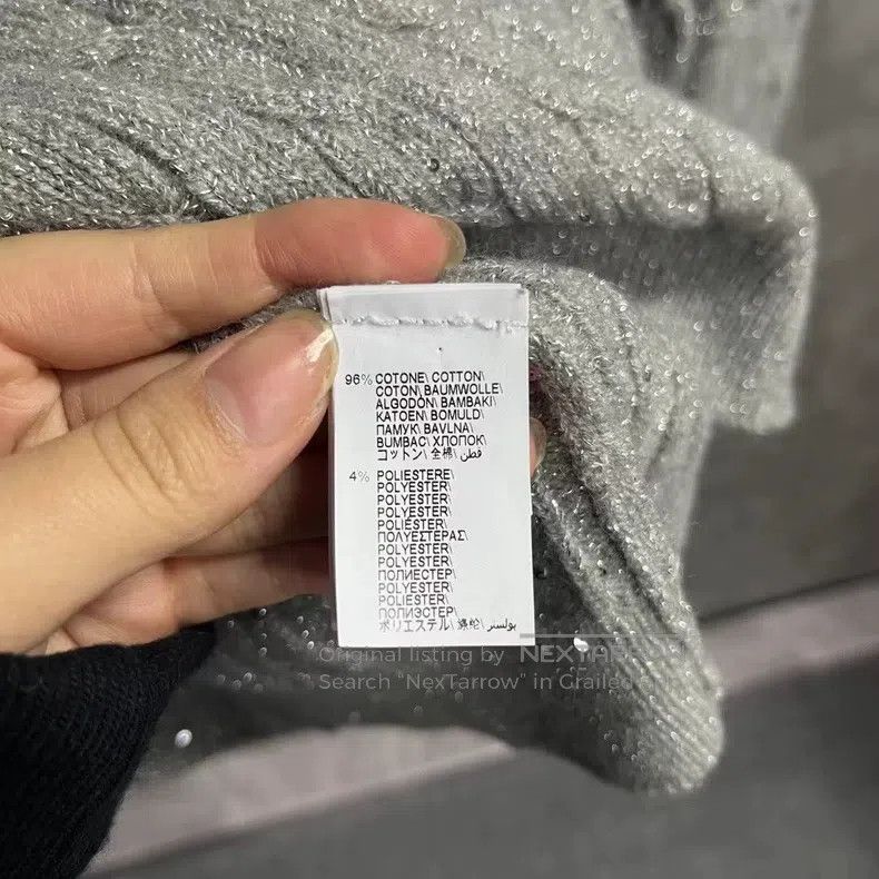 Brunello Cucinelli Brunello Cucinelli Grey Solid Color Crew Neck Drop Shoulde Size XS / US 0-2 / IT 36-38 - 4 Thumbnail