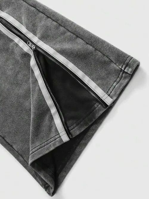 Japanese Brand Washed pants/sweatpants opium PlayboiCarti zipper Size US 32 / EU 48 - 3 Thumbnail
