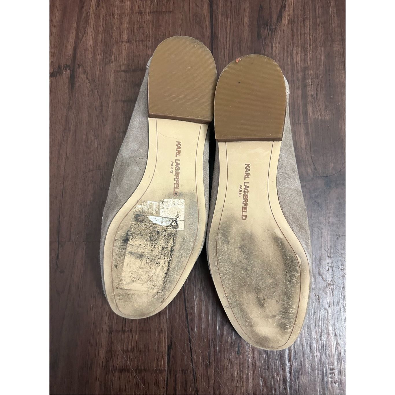 Karl Lagerfeld Karl Lagerfeld Paris Bari Leather Loafers Taupe Shoes, Size Size US 6 / IT 36 - 5 Thumbnail