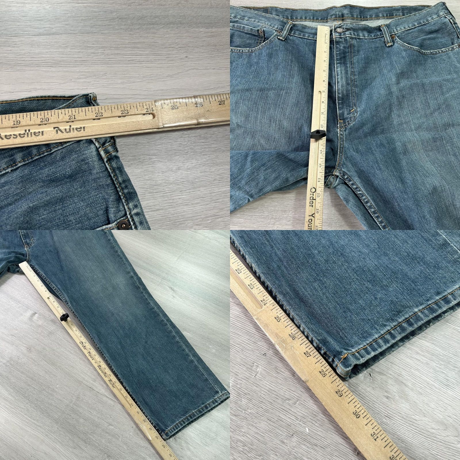 Levi's Levi's 559 Jeans Mens 44x29 Blue Denim Relaxed Straight Leg Medium Wash Size US 44 / EU 60 - 8 Thumbnail