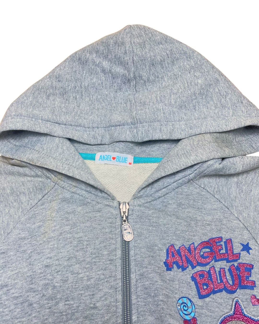 Angel Blue Angel Blue "Nakamura-kun" Graphic Grey Hoodie Size M / US 6-8 / IT 42-44 - 3 Thumbnail