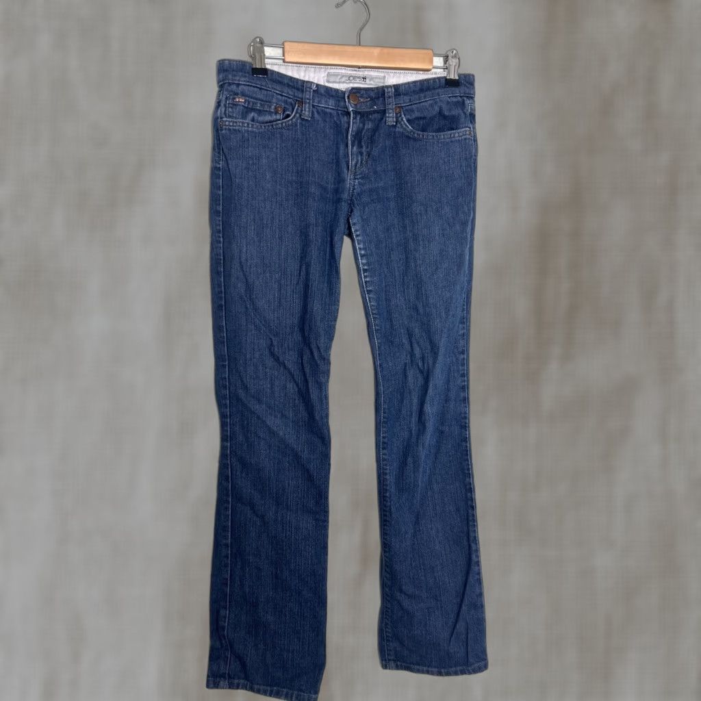 Vintage Joes Jeans Otis Size 27 Dark Wash Stretch Denim Flat Front Straight Leg 30x31 Size 26" / US 2 / IT 38 - 1 Thumbnail