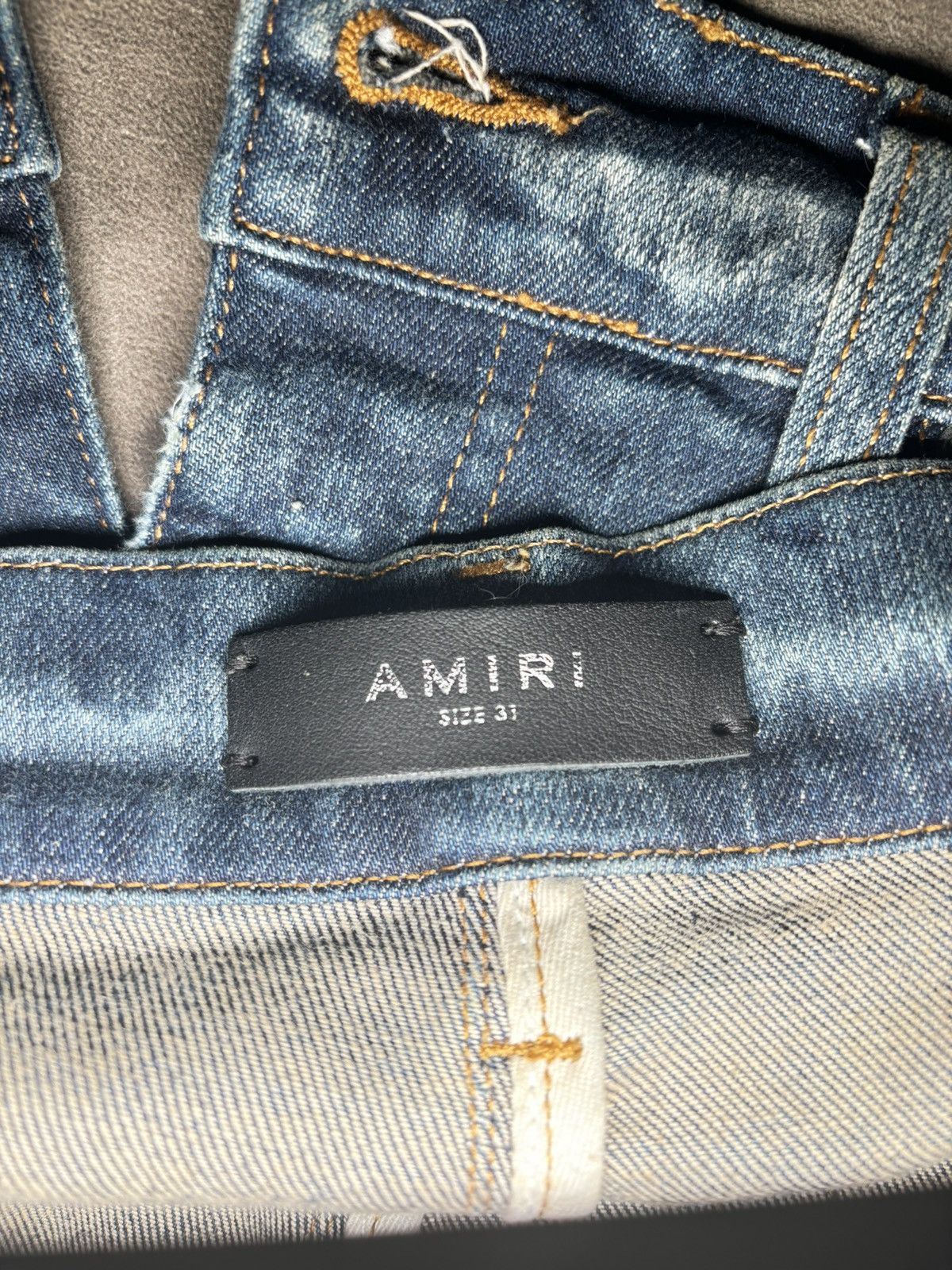 Amiri Mike Amiri Blue With Black Size US 31 - 10 Thumbnail