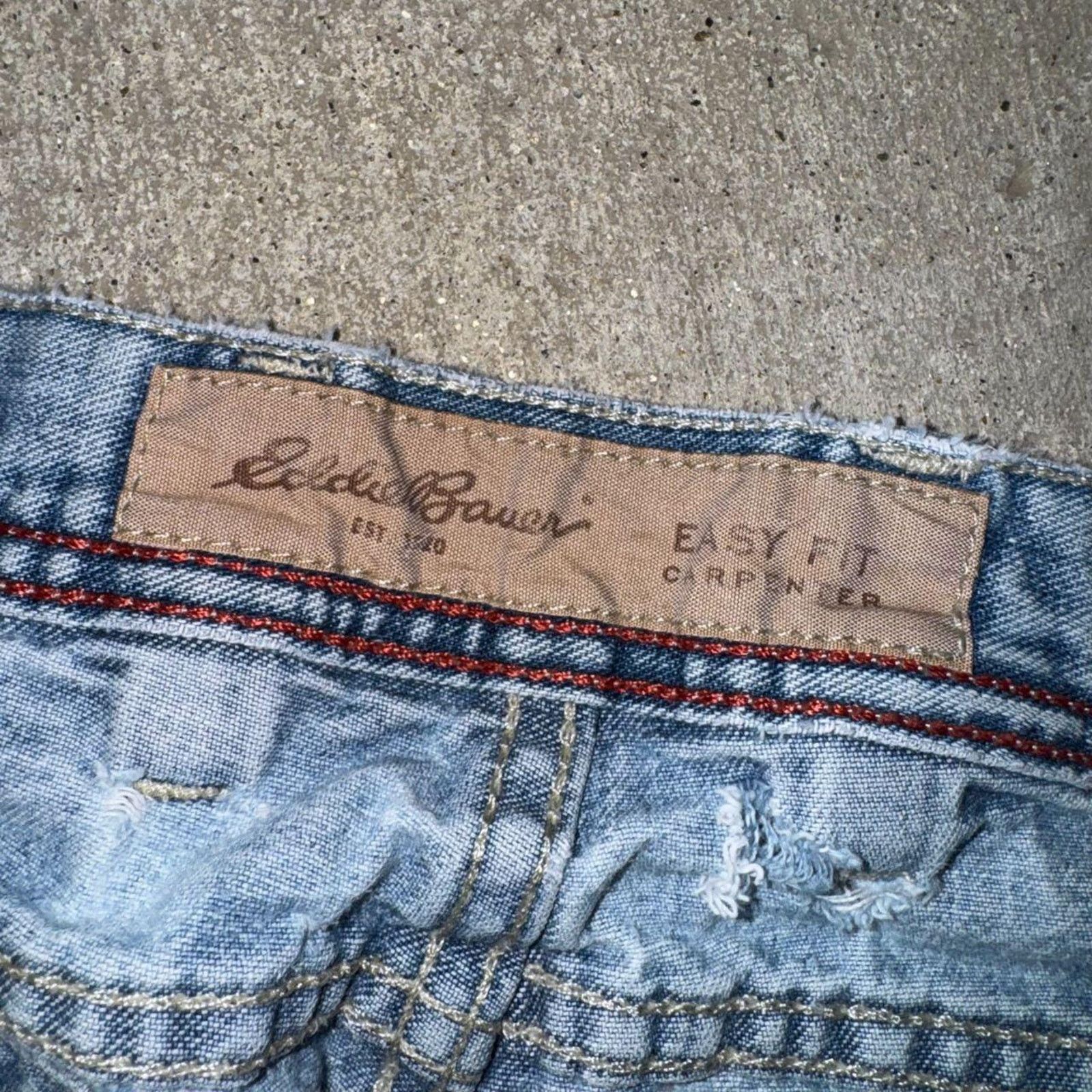 Eddie Bauer Vintage y2k eddie bauer Carpenter faded workwear 90s jeans Size US 36 / EU 52 - 3 Thumbnail