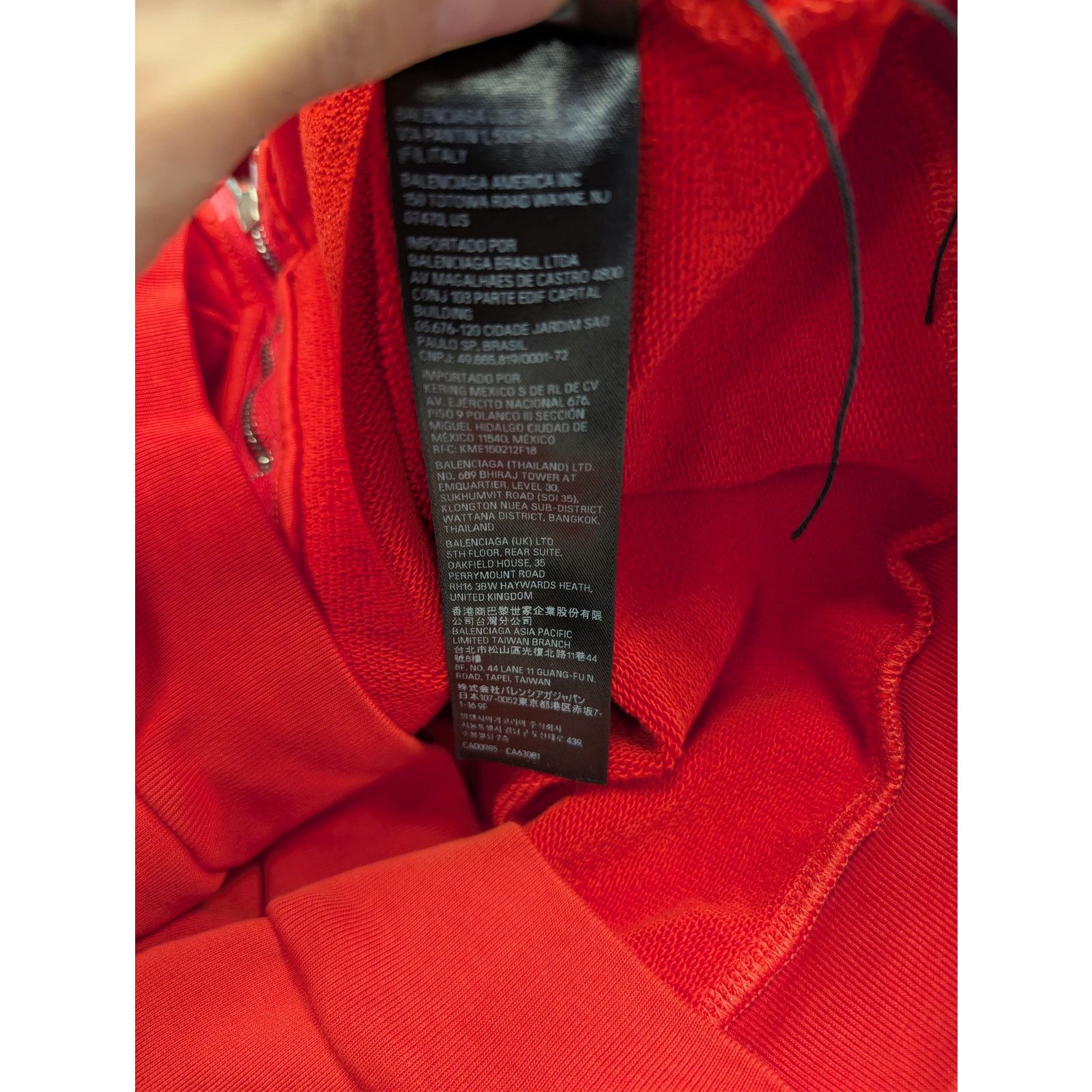 Balenciaga × Under Armour o1rshd1 Zip up Hoodie in Red Size US S / EU 44-46 / 1 - 22 Thumbnail