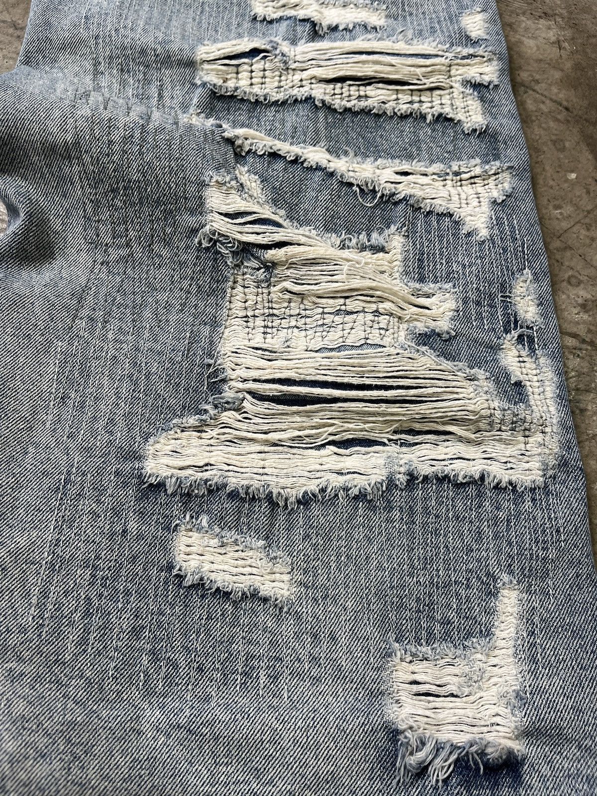 Other Still Water Distressed Reworked Denim Jeans (unisex) Size US 29 - 9 Thumbnail