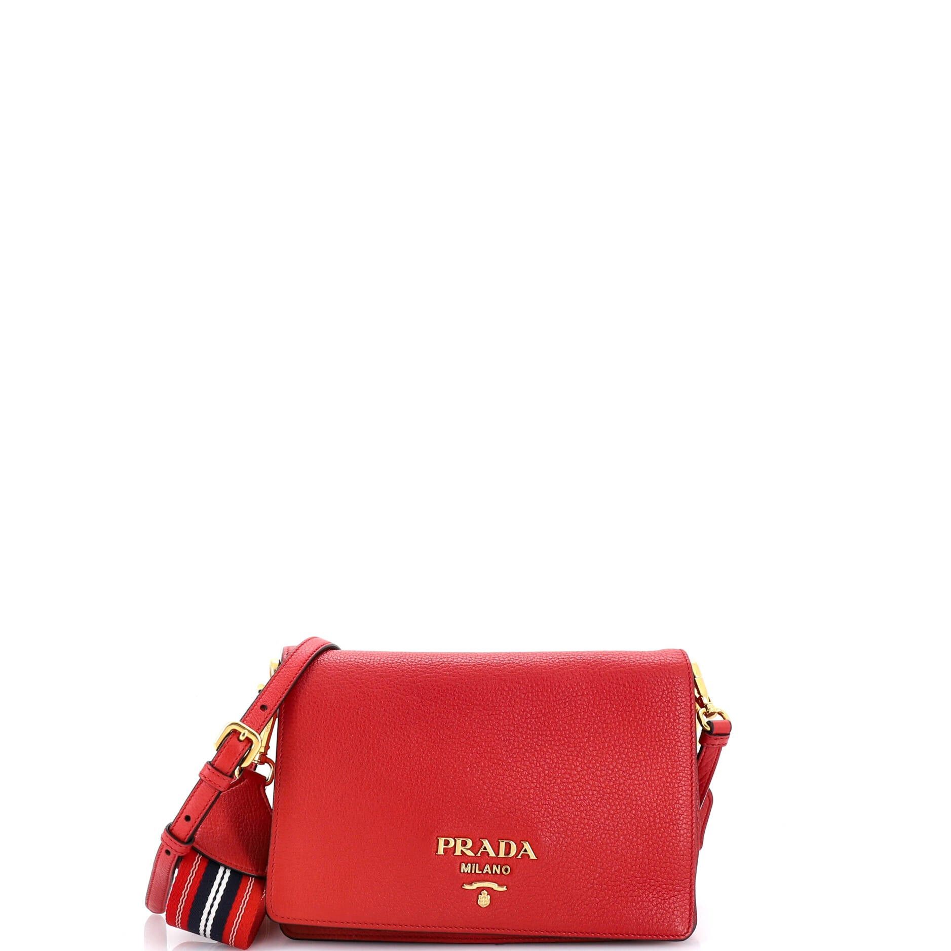 Prada Dual Strap Flap Crossbody Bag Size ONE SIZE - 1 Thumbnail