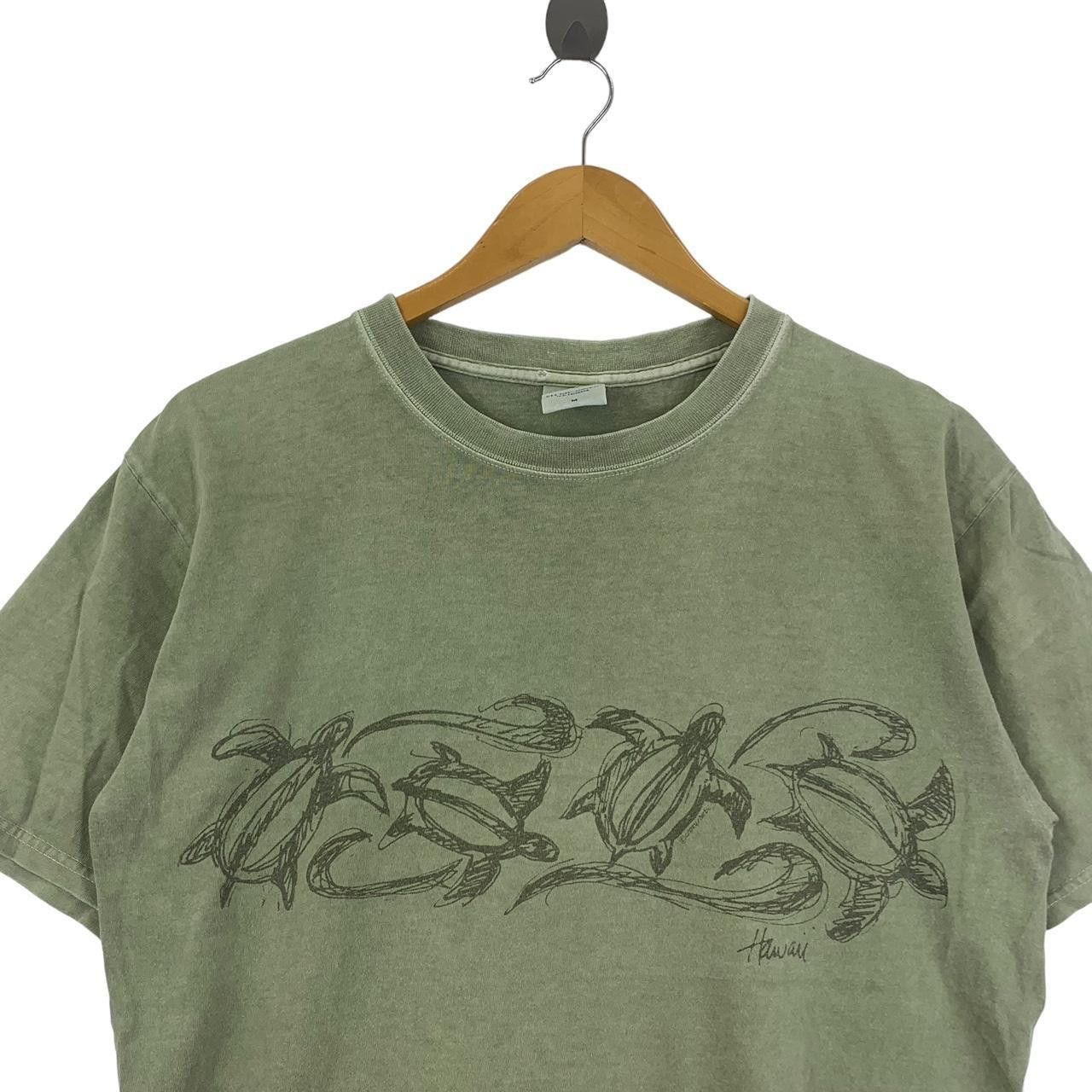 Vintage Vintage CRAZY SHIRTS HAWAII Turtle Hemp Dyed Tee Shirt Size US M / EU 48-50 / 2 - 2 Thumbnail