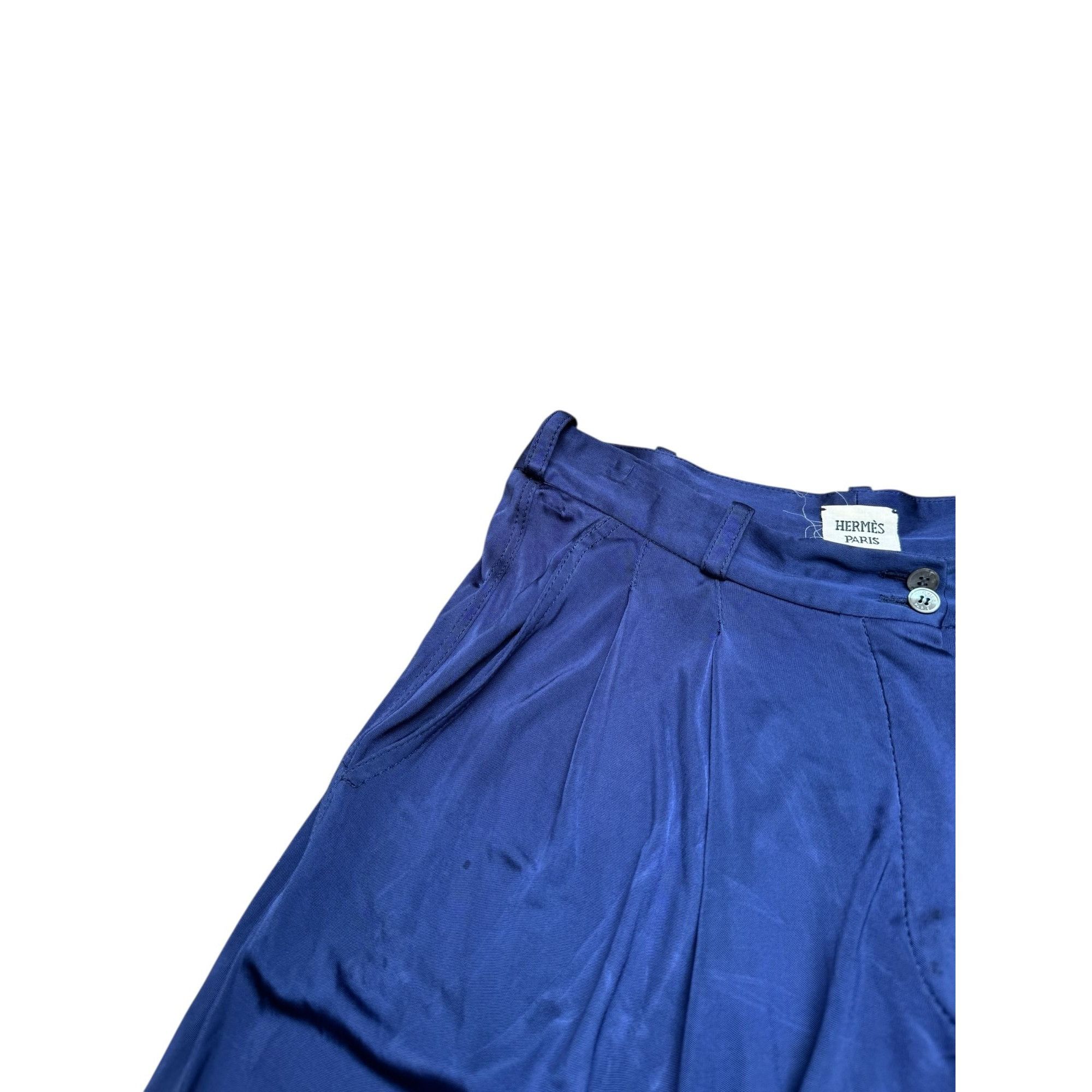 Hermes Navy 3/4 Length Pants Size 26" / US 2 / IT 38 - 6 Thumbnail