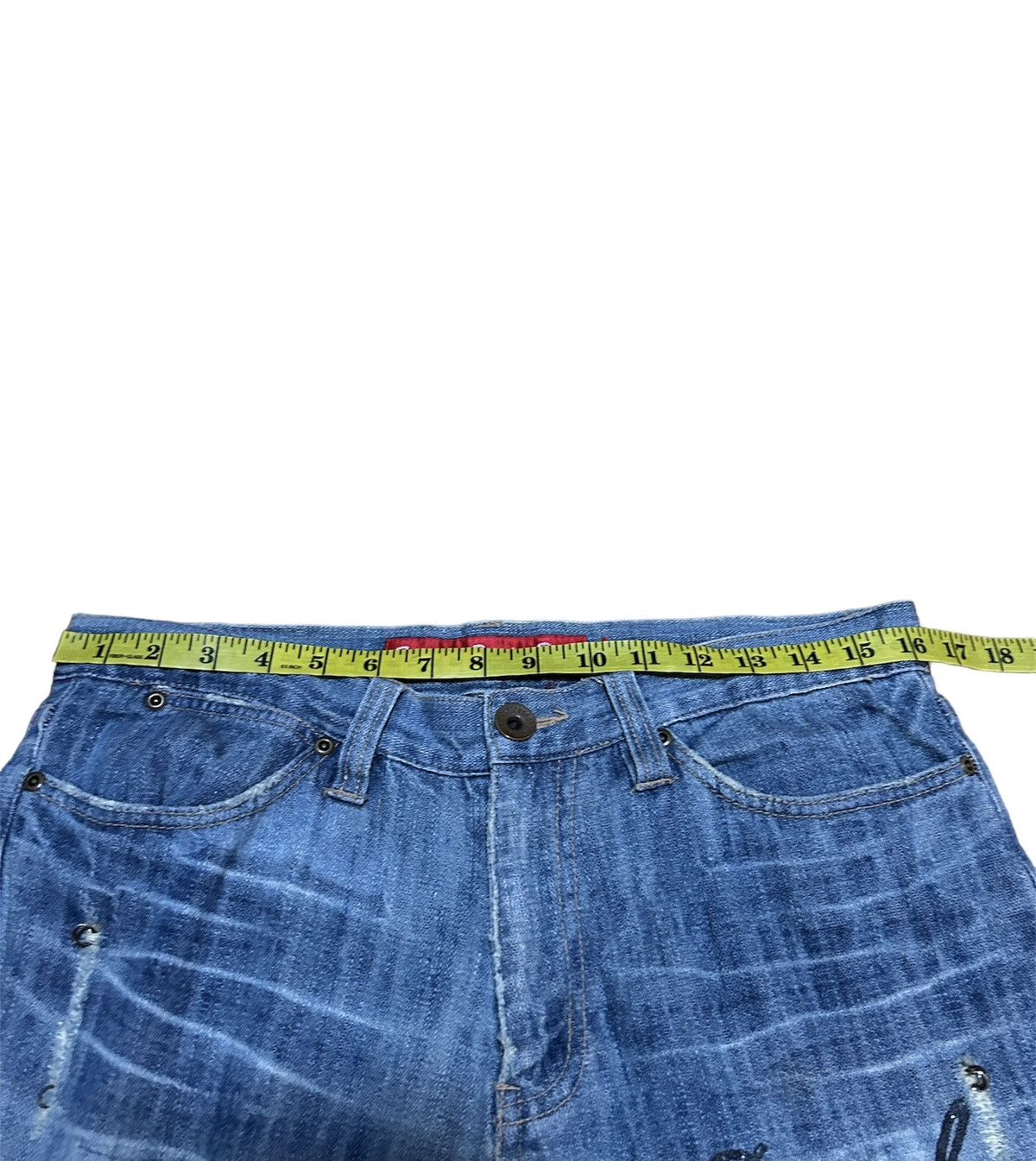 If Six Was Nine × Japanese Brand 💥 FOURSEASON DIRTY JEWEL DISTRESSED JEANS🔥🔥 Size US 32 / EU 48 - 7 Thumbnail