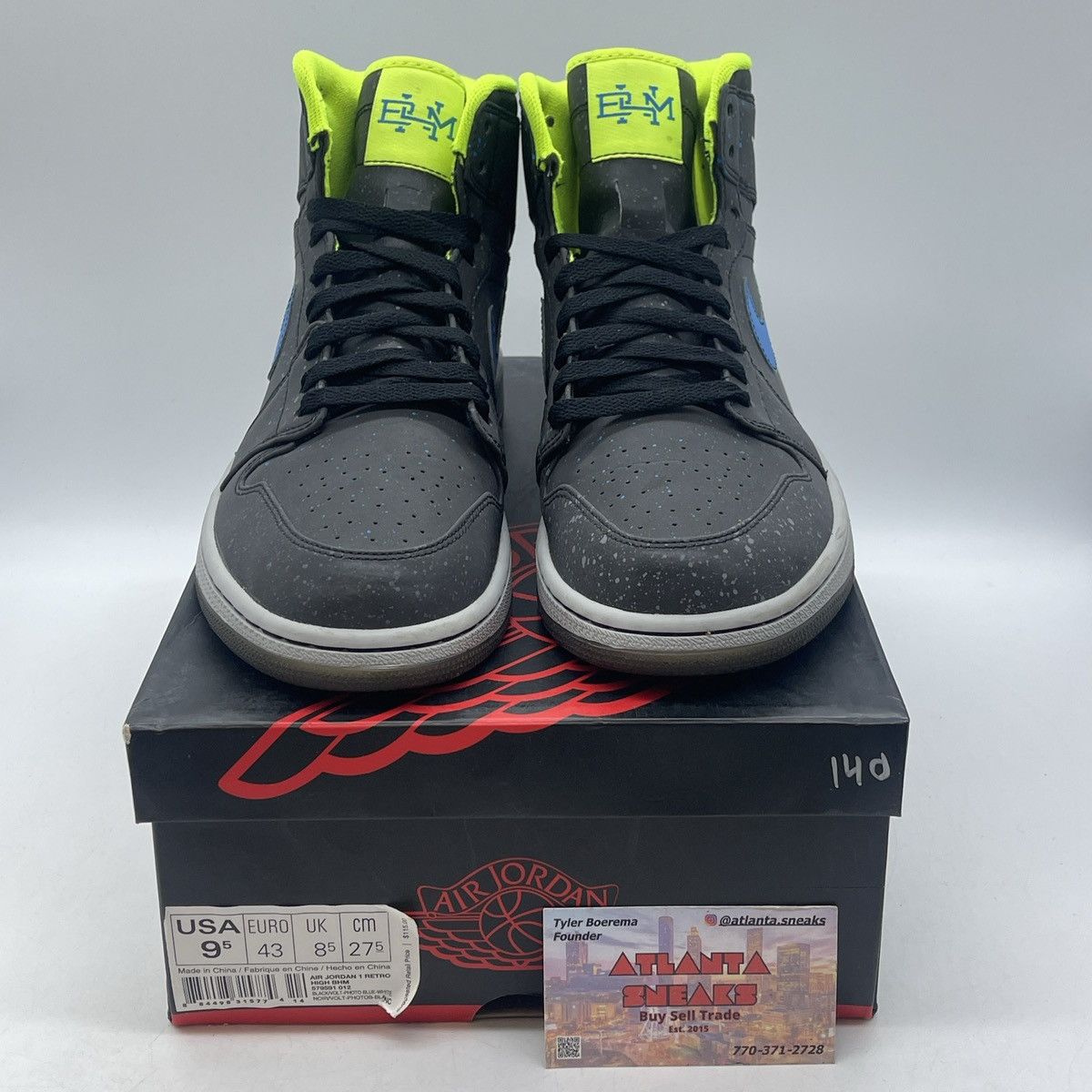 Jordan Brand Air Jordan 1 high BHM Size US 9.5 / EU 42-43 - 2 Thumbnail