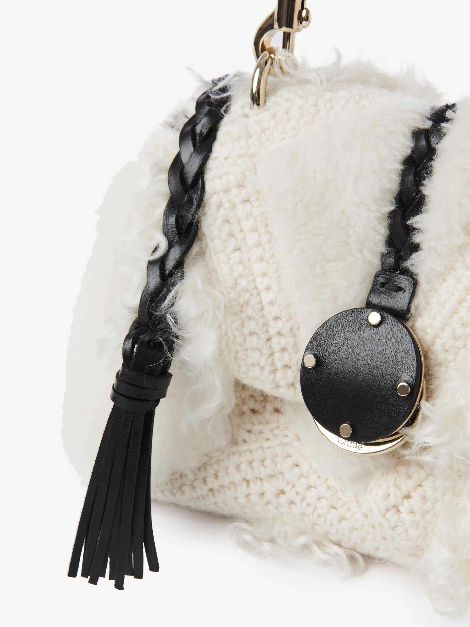 Chloe o1loc1c1224 Size: OS / CHC23 Mini Penelope Bag White/Black Size ONE SIZE - 6 Thumbnail