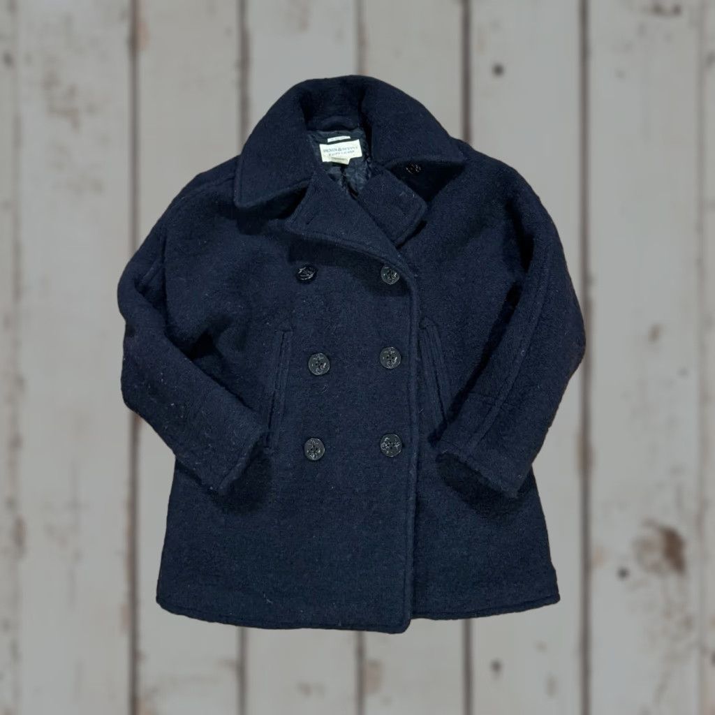 Vintage Denim & Supply Ralph Lauren Jacket Womens Small Black Wool Big Coat Rare! Coat Mens/Womens? Size S / US 4 / IT 40 - 1 Thumbnail