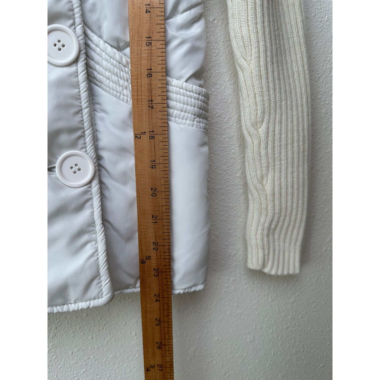 Other JJAlways Cream/White Mixed Media Double-Breasted Jacket US S Size S / US 4 / IT 40 - 11 Thumbnail