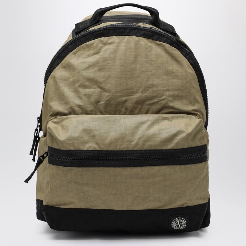 Stone Island Stone Island Military Green Cotton Ripstop Backpack Size ONE SIZE - 1 Thumbnail