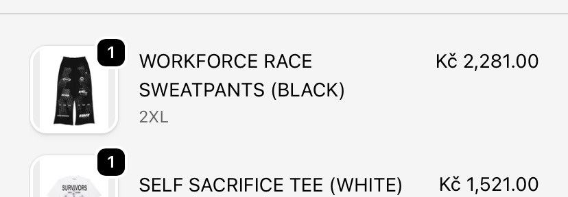 STAFF WORKFORCE RACE SWEATPANTS Size US 40 / EU 56 - 4 Thumbnail