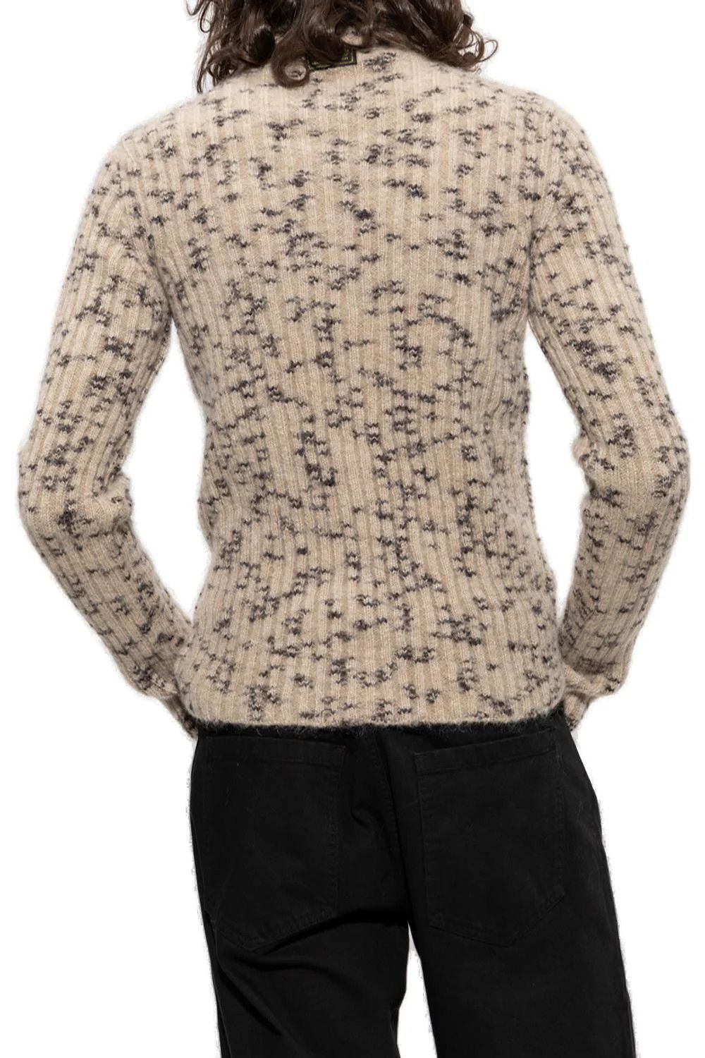 Raf Simons o1y0325 Turtleneck Sweater in Beige/Black Size US XS / EU 42 / 0 - 4 Thumbnail