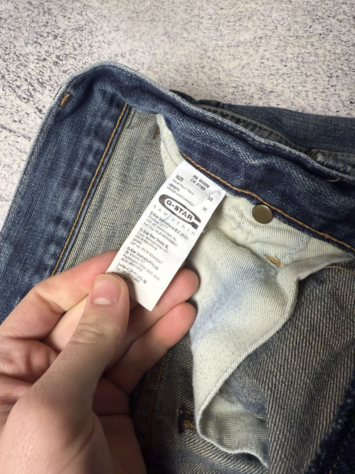 G-Star Vintage G Star Raw Denim Streetwear Jeans Japanese Y2K 34 Size US 34 / EU 50 - 17 Thumbnail