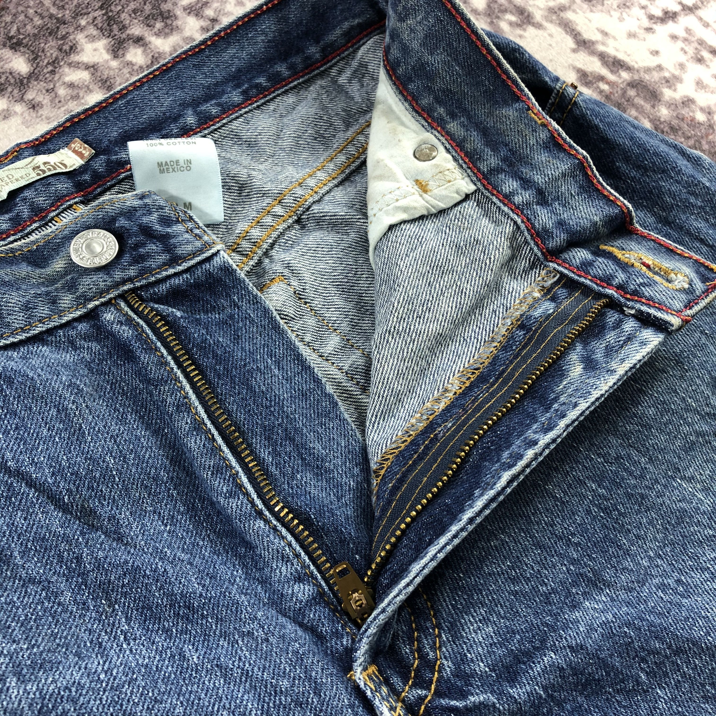Levi's Vintage Blue Wash Levis 550 Jeans-JM2984 Size 31" - 7 Thumbnail