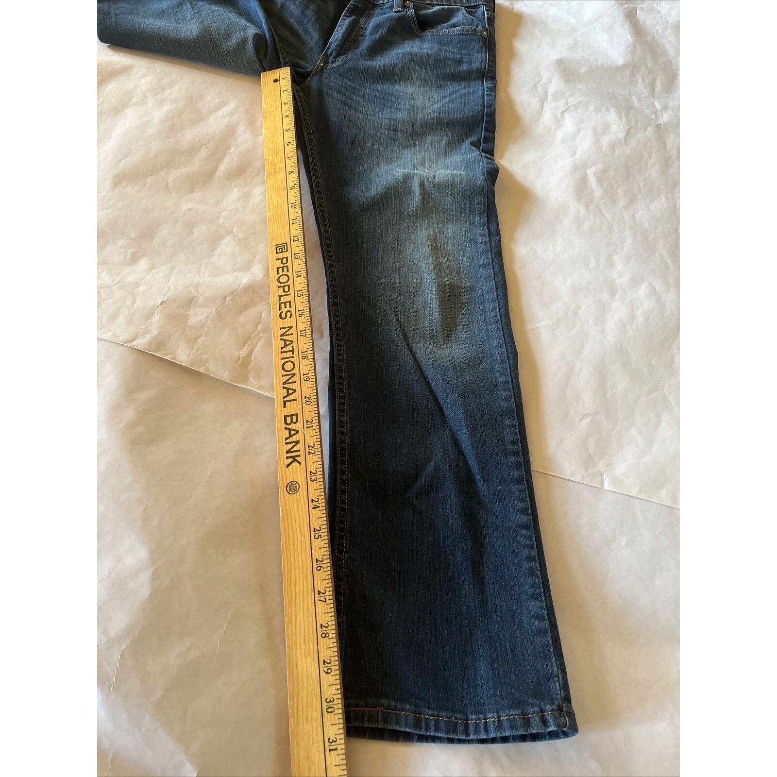 Levi's Levi’s 513 Mens Jeans 32x31 Regular Fit Blue Med Wash Cotton Size US 32 / EU 48 - 5 Thumbnail