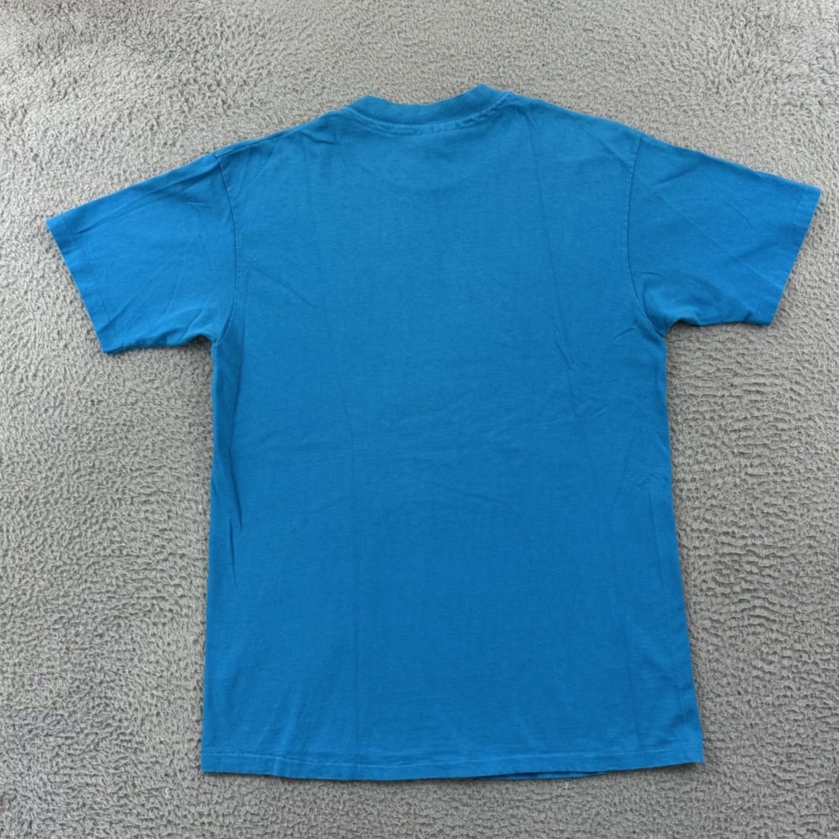 Hanes VINTAGE Laurie Lewis Grant Street Shirt Mens Medium Blue 80s Berkeley California Size US M / EU 48-50 / 2 - 7 Thumbnail