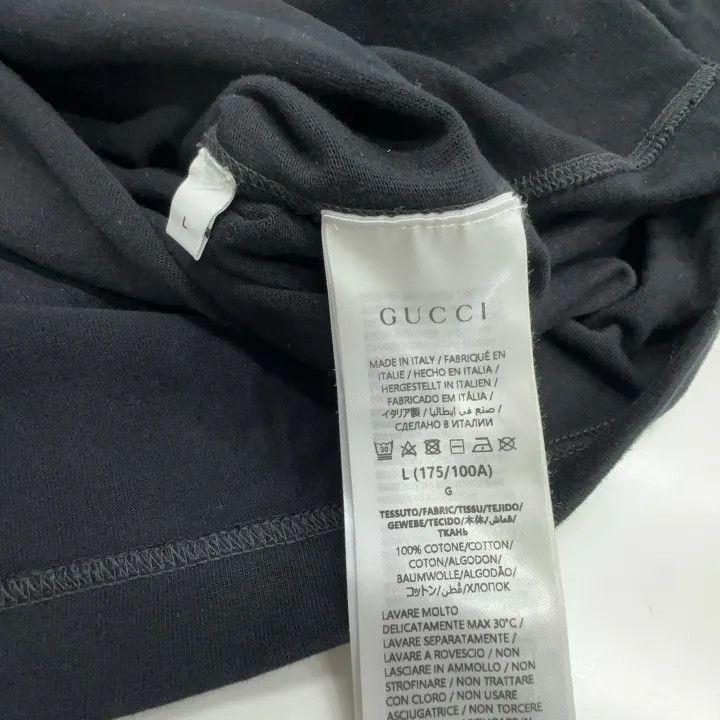 Gucci Gucci Gucci Logo Relaxed Fit Black T-Shirt -2506 Size US L / EU 52-54 / 3 - 4 Thumbnail