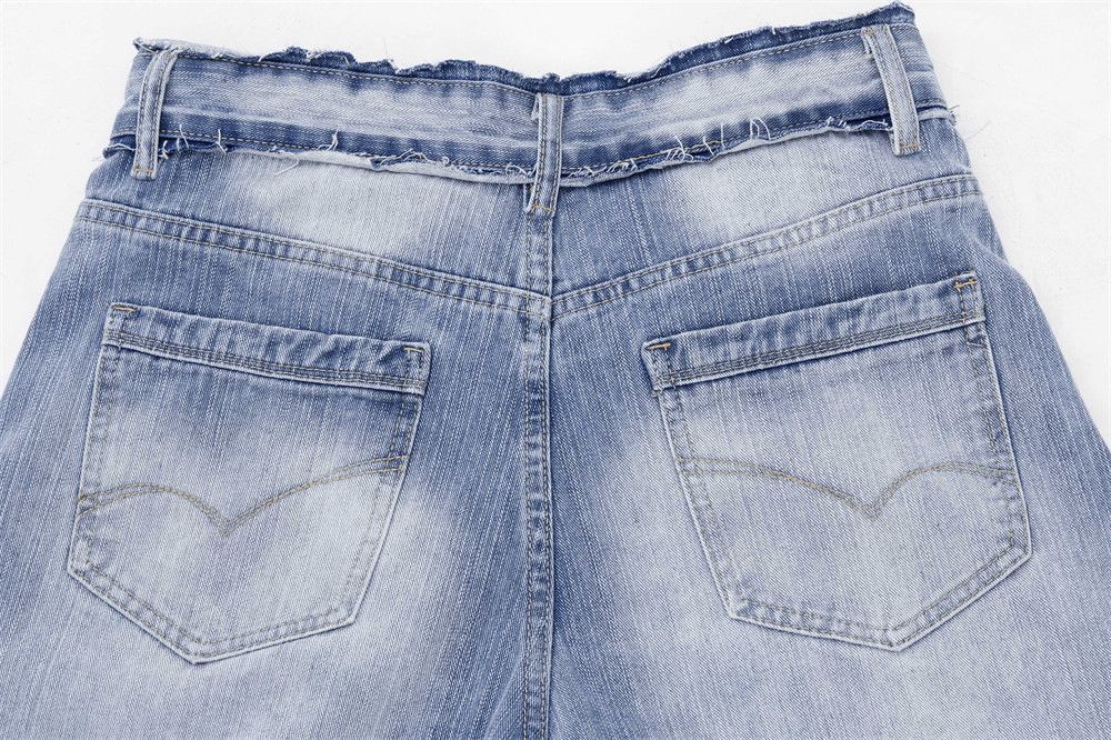 Jean Men's gradient washed distressed whisker scimitar jeans Size US 32 / EU 48 - 5 Thumbnail