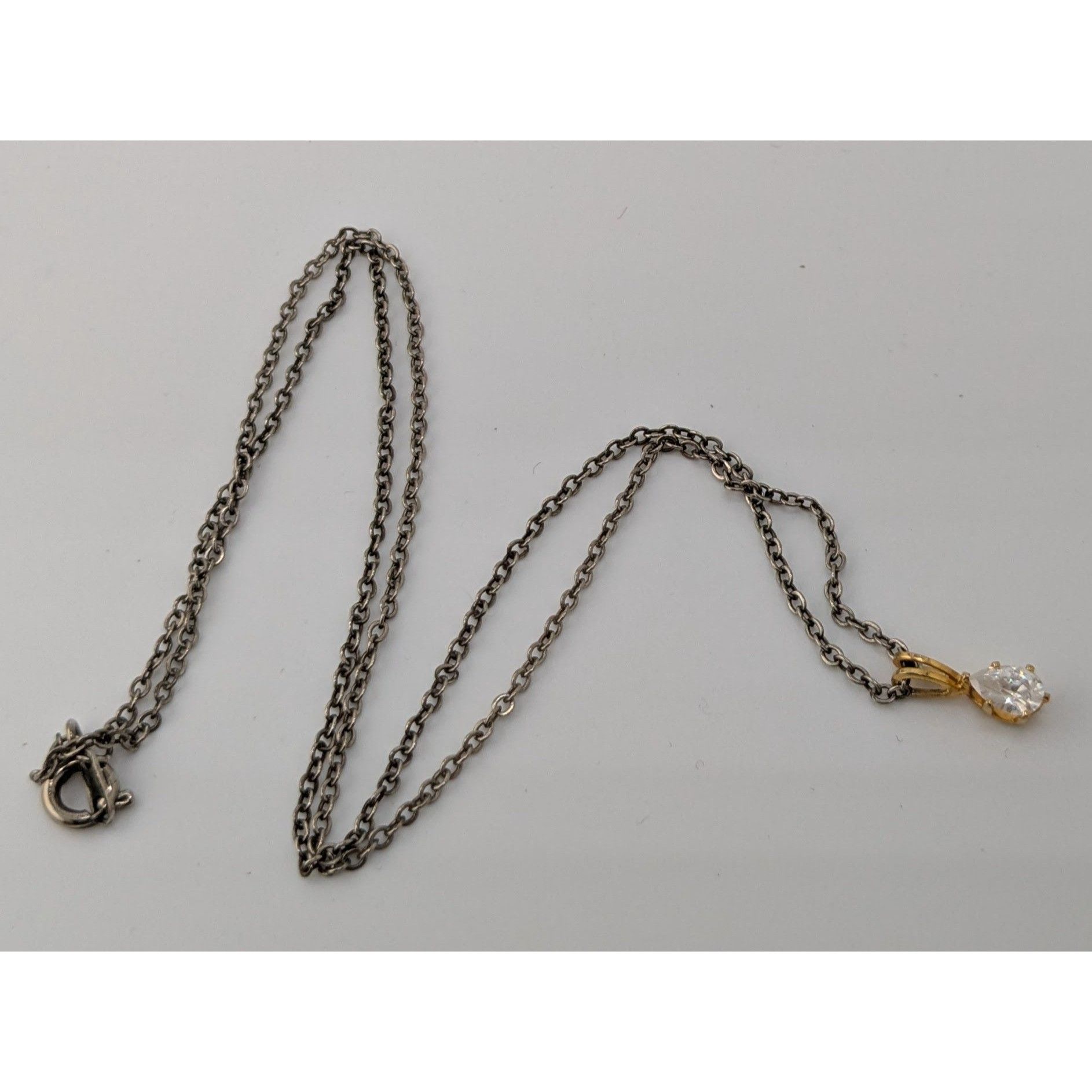 Other Cubic Zirconia Teardrop Pendant Necklace Size ONE SIZE - 6 Thumbnail