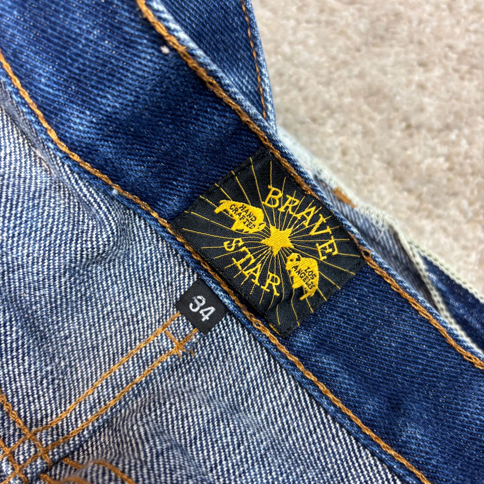 Brave Star Selvage Brave Star Slim Straight Cone Selvedge Jeans Men's 32x29 Size US 32 / EU 48 - 8 Thumbnail