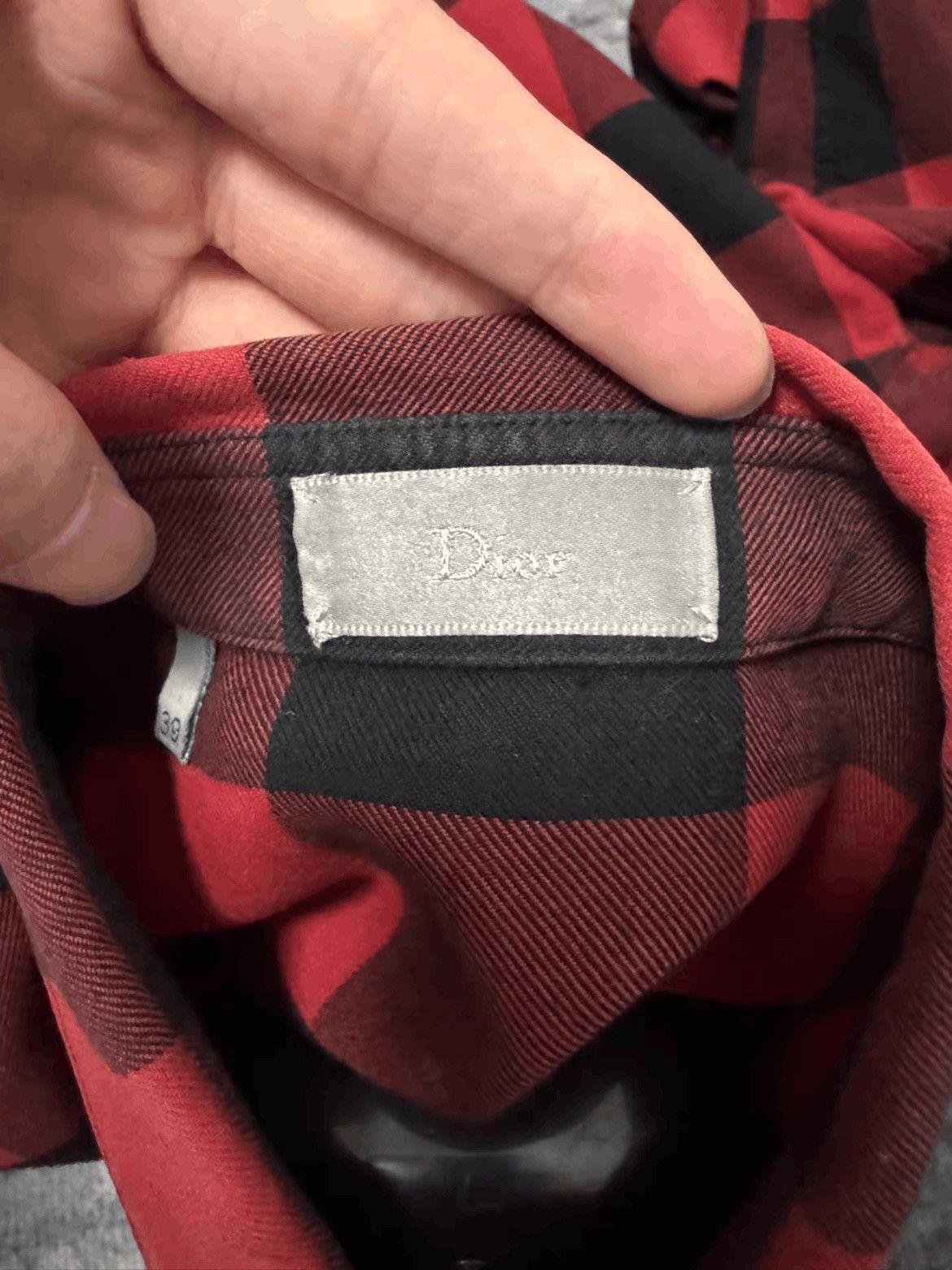 Dior Sz 39 Dior Homme 14AW Plaid Shirt-2508 Size US M / EU 48-50 / 2 - 5 Thumbnail