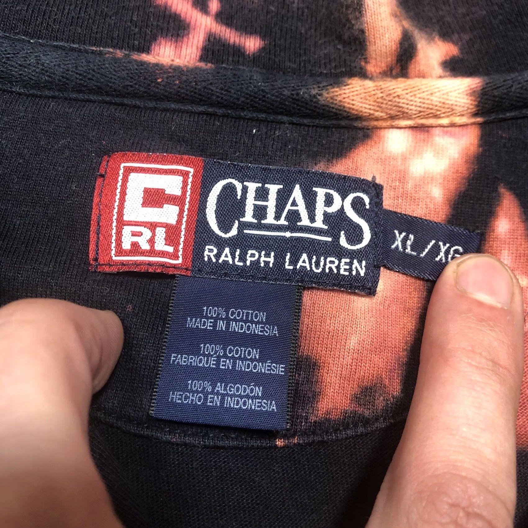 Polo Ralph Lauren VINTAGE Polo Ralph Lauren Blue Tie Dye Acid Wash 1/4 Zip Pullover Sweatshirt Mens XL 90s Size US XL / EU 56 / 4 - 5 Thumbnail