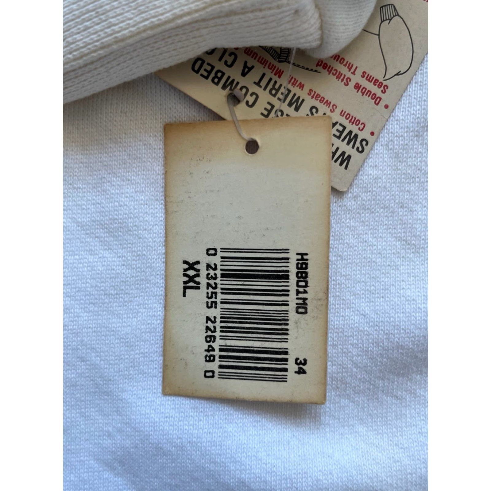 Russell Athletic VINTAGE Russell Athletic Sweatshirt Mens 2XL White 90s High Cotton Crewneck NWT Deadstock Size US XXL / EU 58 / 5 - 5 Thumbnail