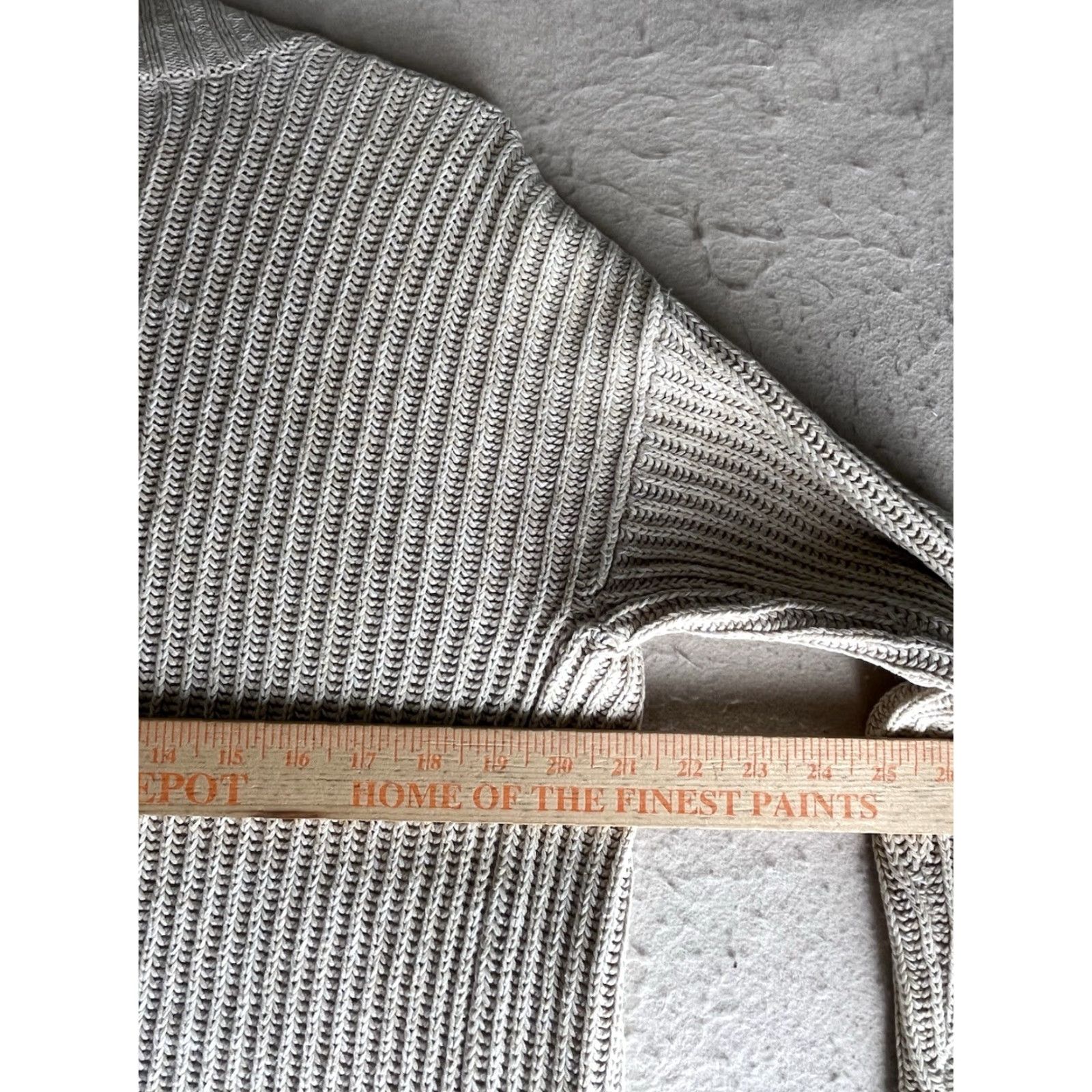 Express Express Womens Cardigan Open Front XSmall Tan Beige Knit Pocket Pockets Ivory Cotton Lightweight All Seasons Sweater Woman size XS Size XS / US 0-2 / IT 36-38 - 3 Thumbnail
