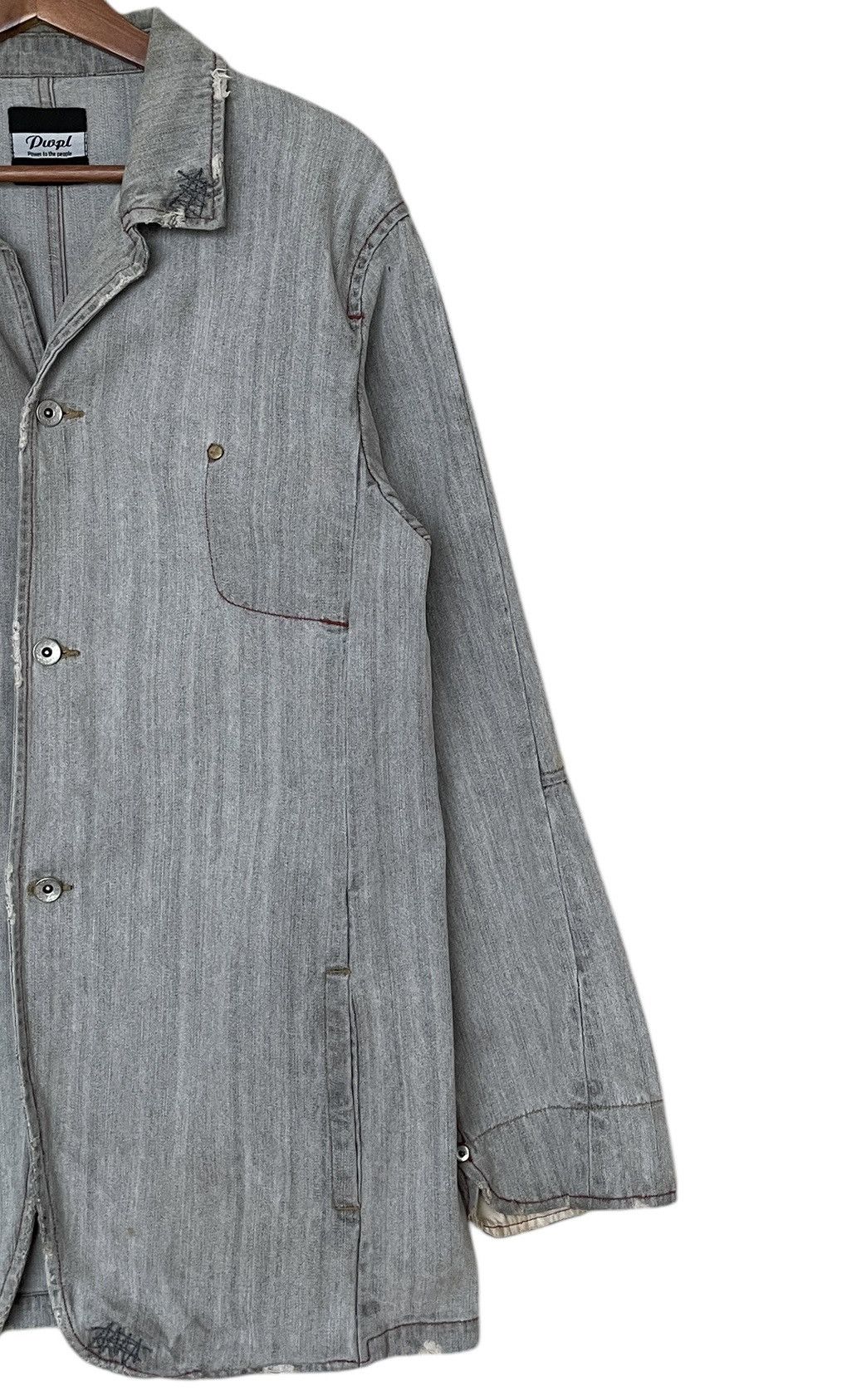 Japanese Brand × Vintage Vintage Brand Power to The People Chore Jacket 2000s Size US L / EU 52-54 / 3 - 6 Thumbnail