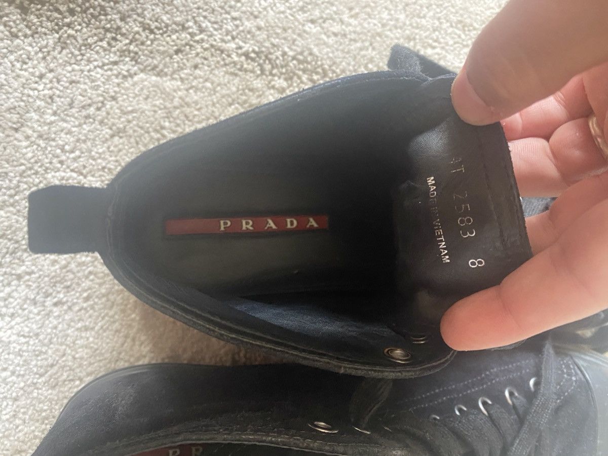 Prada Prada Classic High Top Sneakers Size US 8 / EU 41 - 7 Thumbnail