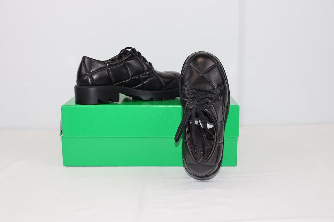 Bottega Veneta o1rshd1 Q.2 / Quilted Nappa Leather Strut Derby Shoes Size US 9 / EU 42 - 11 Thumbnail