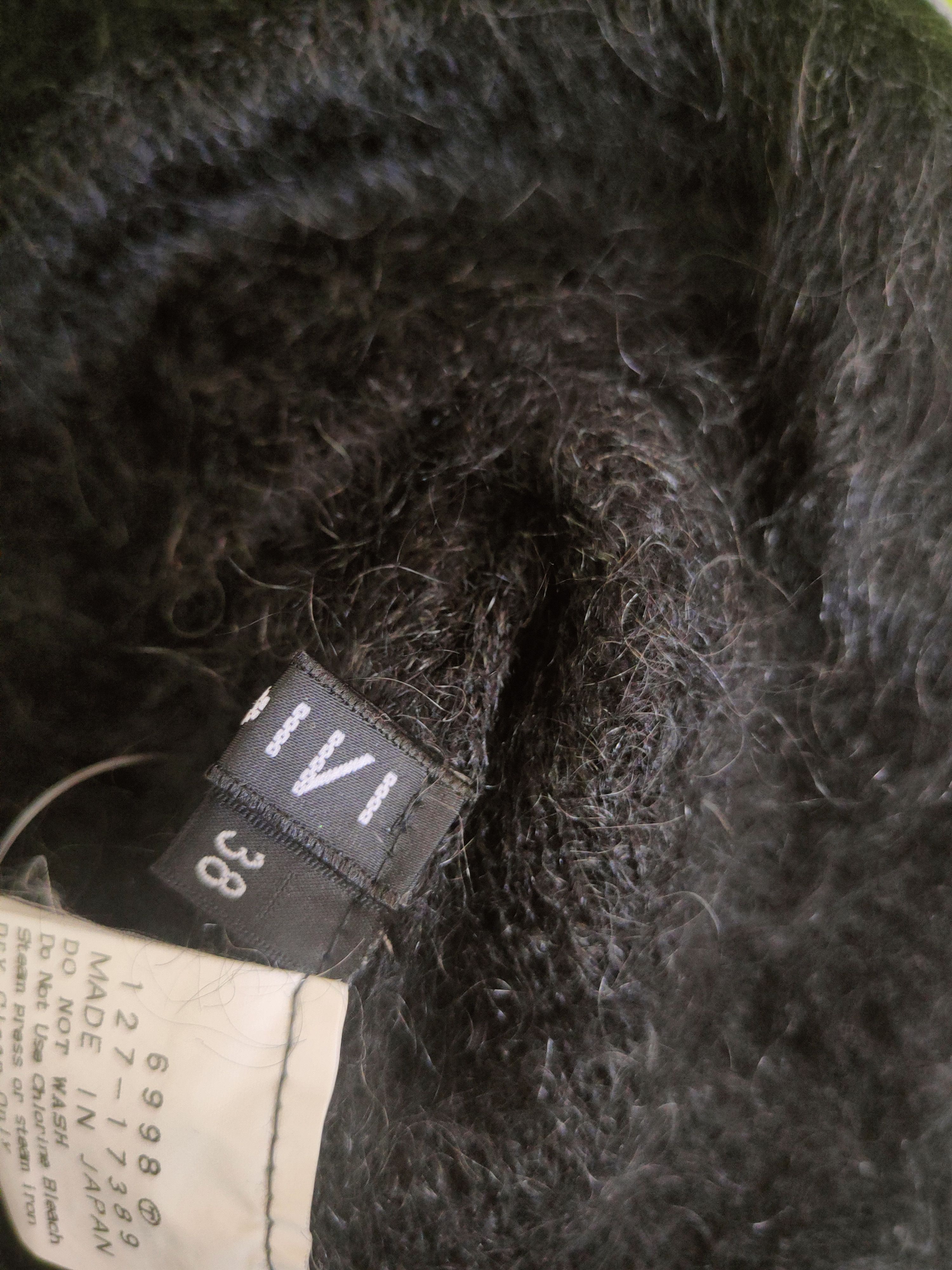 Japanese Brand DL Indivi Black Fur Mohair Knitwear #46-507 Size XS / US 0-2 / IT 36-38 - 11 Thumbnail