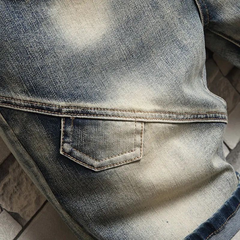Japanese Brand × Vintage Stretch Denim Shorts Retro High Street Style Old Slim Fit Size US 32 / EU 48 - 3 Thumbnail